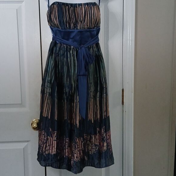 Max & Cleo silk Nellie strapless mini dress Sz 10 EUC - Picture 1 of 7